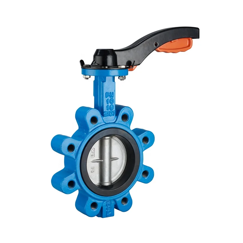 Tipo de wafer da válvula borboleta do talão da fábrica 4 polegadas da China com alavanca do punho