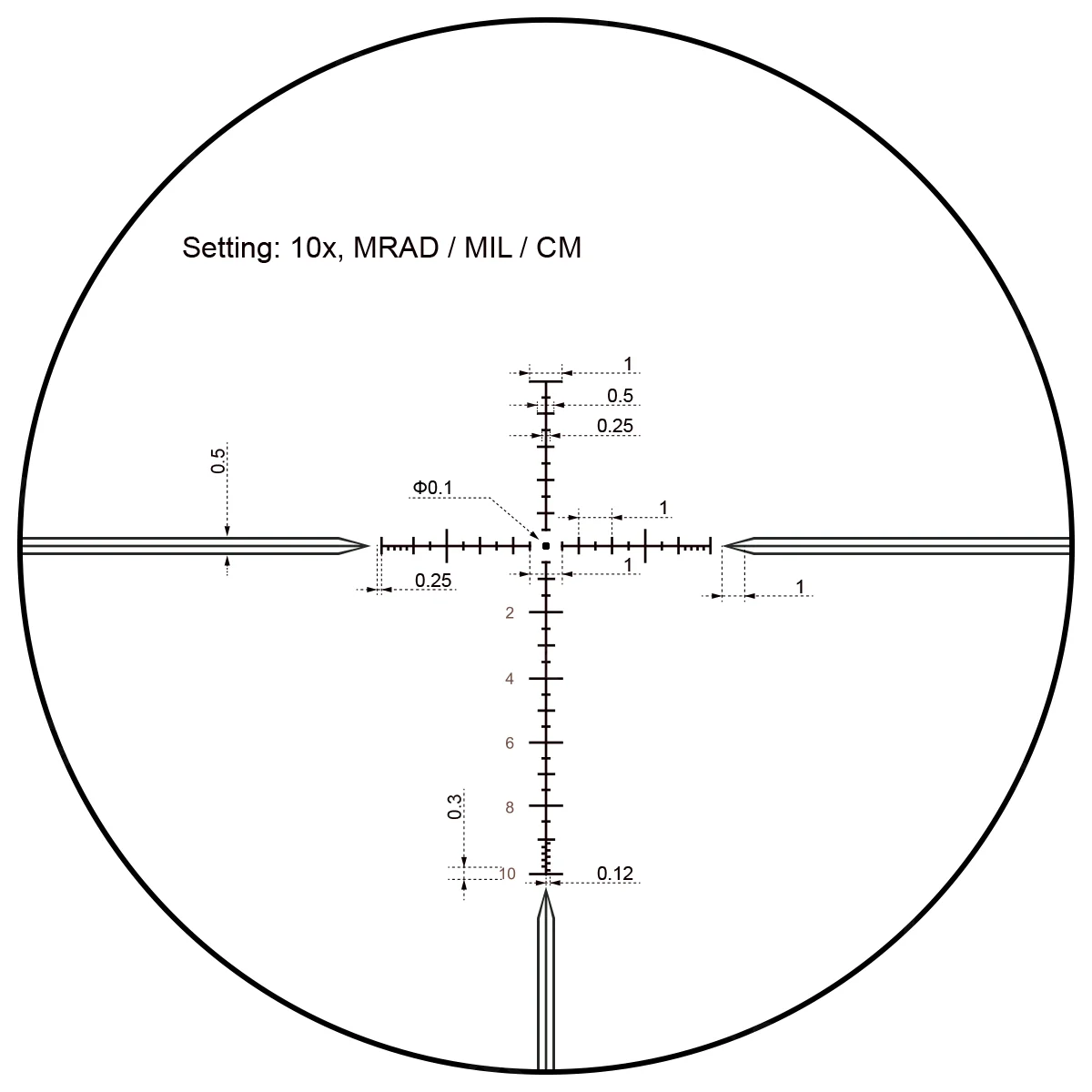 Imagem -06 - Vector Optics Taurus 16x24416x44624x50 Sfp Riflescope com Lente hd e Iluminação Ipx7 à Prova Dágua Adequado para Caça de .223 .308 .338