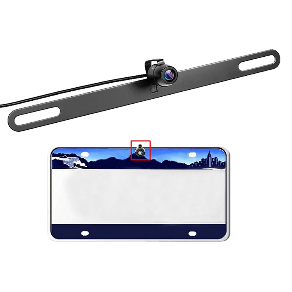 

Car License Plate Frame Camera Universal Car Backup Camera Waterproof Security Sensor Camera 170 -degree rear view