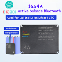 1mv 2A 4A Active Balancer 2S to 16S 15S 48V Li-ion ion Lifepo4 LTO Battery Cell Bluetooth APP Balance Equalizer Intelligent Auto