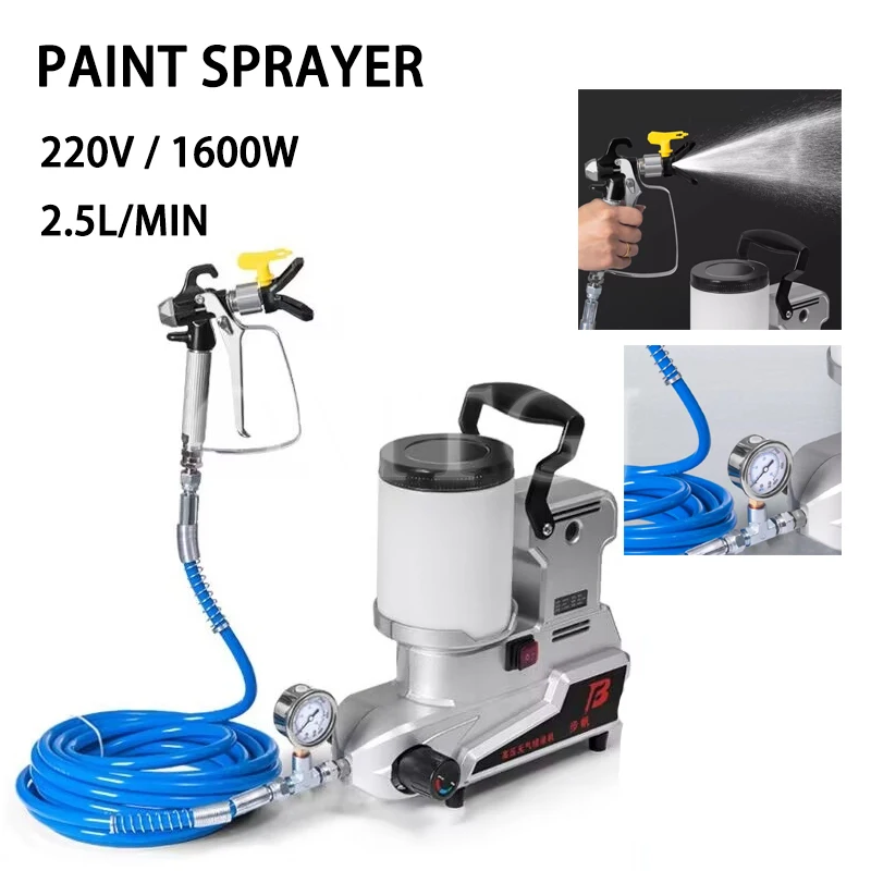 

High Power Home Painting Multifunctional 1200W Airless Paint Sprayer Machine 2L Small Portable Electric Spray Gun