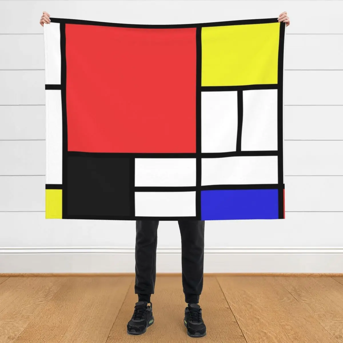 

Mondrian Throw Blanket Tourist for winter For Sofa Thin Blankets