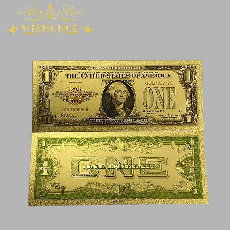 10pcs/lot Nice All Types Different Year's America Banknote Gold Banknote in 24k Gold Plated For Collection