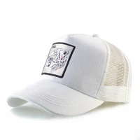 Fashion Trucker Caps With Embroidery Goat Patch Four Seasons Snapback Baseball Cap For Men Women Adjustable Visor Hat - Image 6