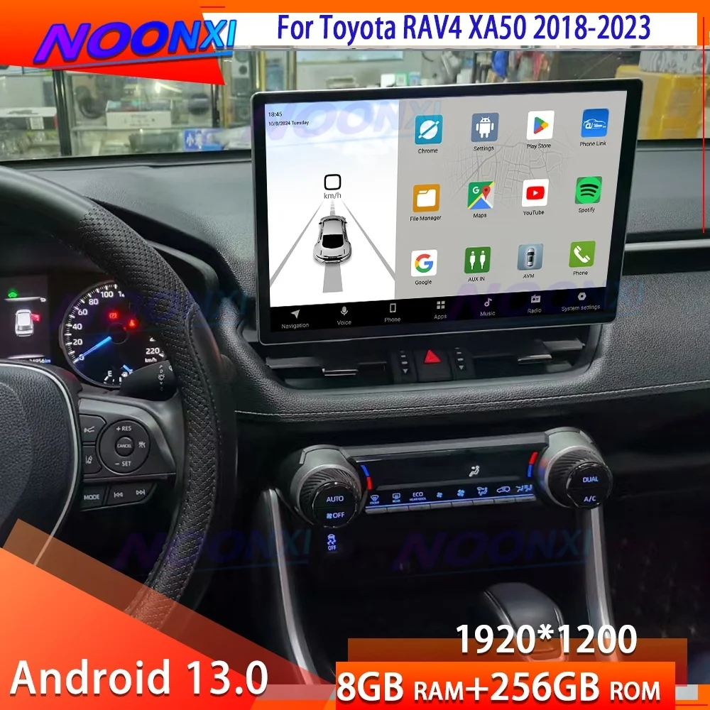 13.1 Inch For Toyota RAV4 XA50 2018-2023 Car Radio Android 13 WIFI Multimedia Video Player Navigation GPS Wireless Carplay 2K 4G