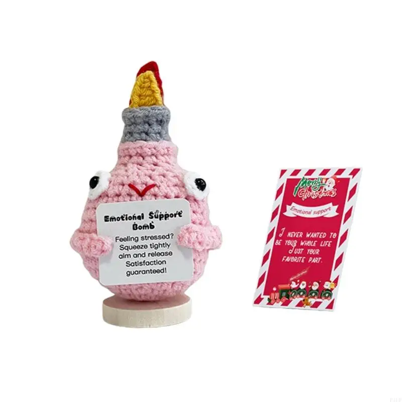 2025 New Festive Hand Crocheted Small Christmas Tree For Car Decoration Includes Gift Card
