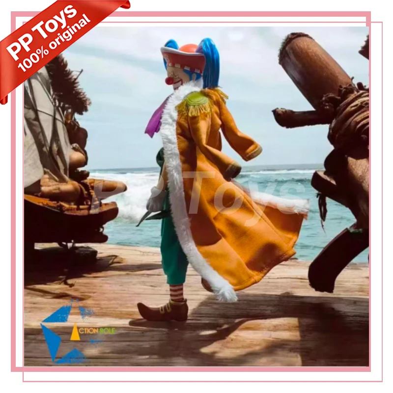 En stock Figura de acción 1/12 SHF One Piece Buggy The Clown El Payaso Intrincado Figuras de acción de anime Juguetes Modelo PVC Regalo para coleccionistas
