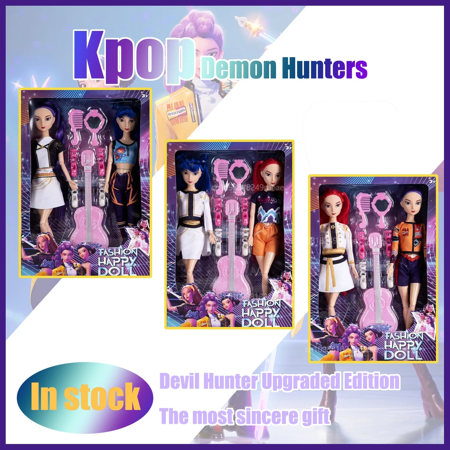 

Фигурка персонажа KPop Devil Hunter-NEW Hot Demon Hunters Action Figure DollToy Rumi Mira Zoey Sussy Bjd Dolls для фанатов Подарки