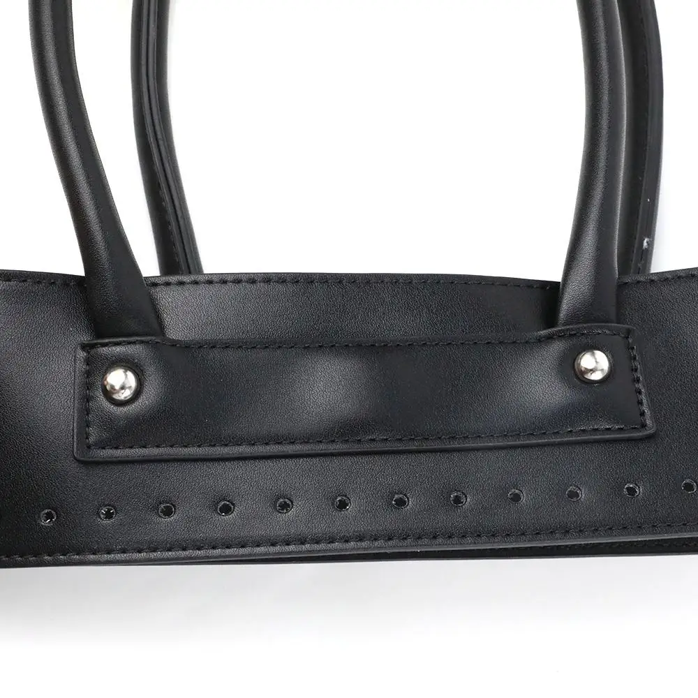 Asas de cuero Pu para bolso de hombro, cinturón, 1 Juego, bolso hecho a mano, Material de costura, bolso de ganchillo, parte inferior con asa