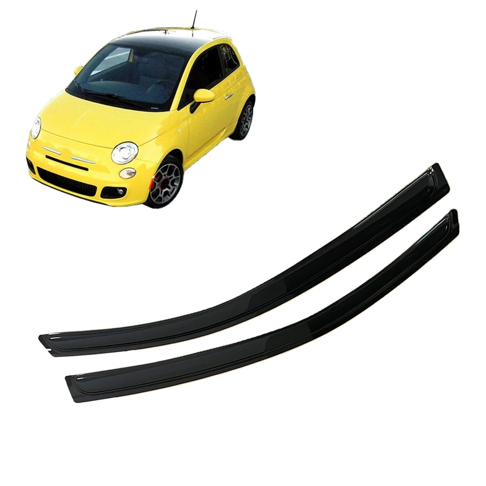 

Оконный козырек для FIAT 500 2011 2012 2013 2014 2015 2016 2017 2018 2019, ветрозащитные дефлекторы, защита от дождя, дверной козырек, вентиляционные шторы