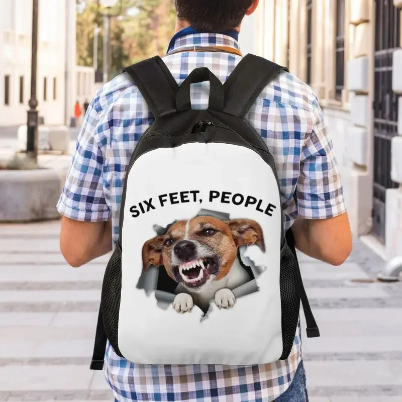 Mochila de viaje para hombre y mujer, morral con diseño de Jack Parker Terrier, con diseño de perro lindo, ideal para estudiantes universitarios