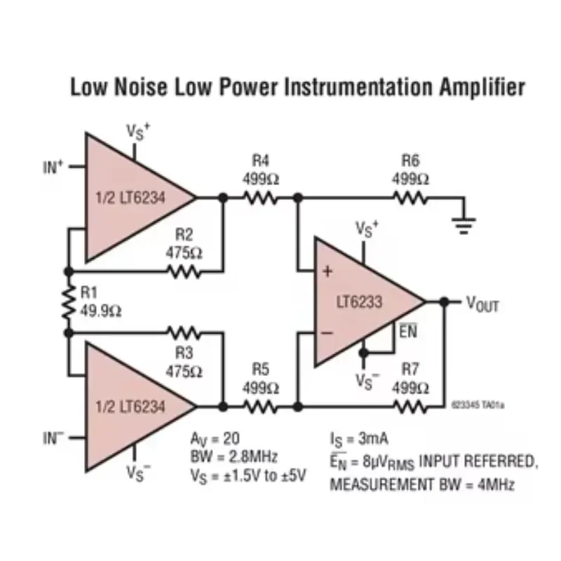 LT6233CS6-10 LT6233IS6-10 LT6233 - 60MHz, Rail-to-Rail Output, 1.9nV/rtHz, 1.2mA Op Amp Family