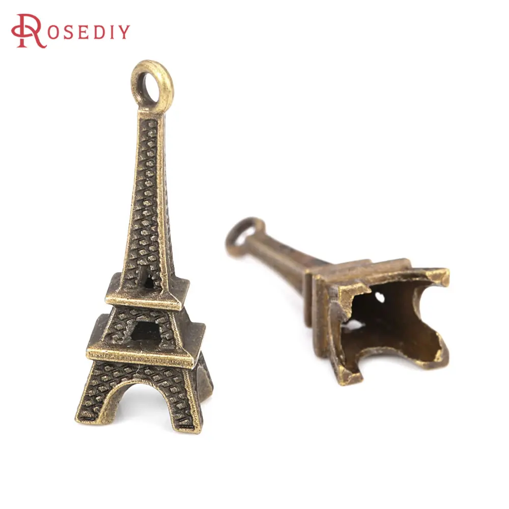Antique Bronze Vintage Style Zinc Alloy Eiffel Tower Charms Pendants Diy Jewelry Making Supplies Necklace Earrings Accessories