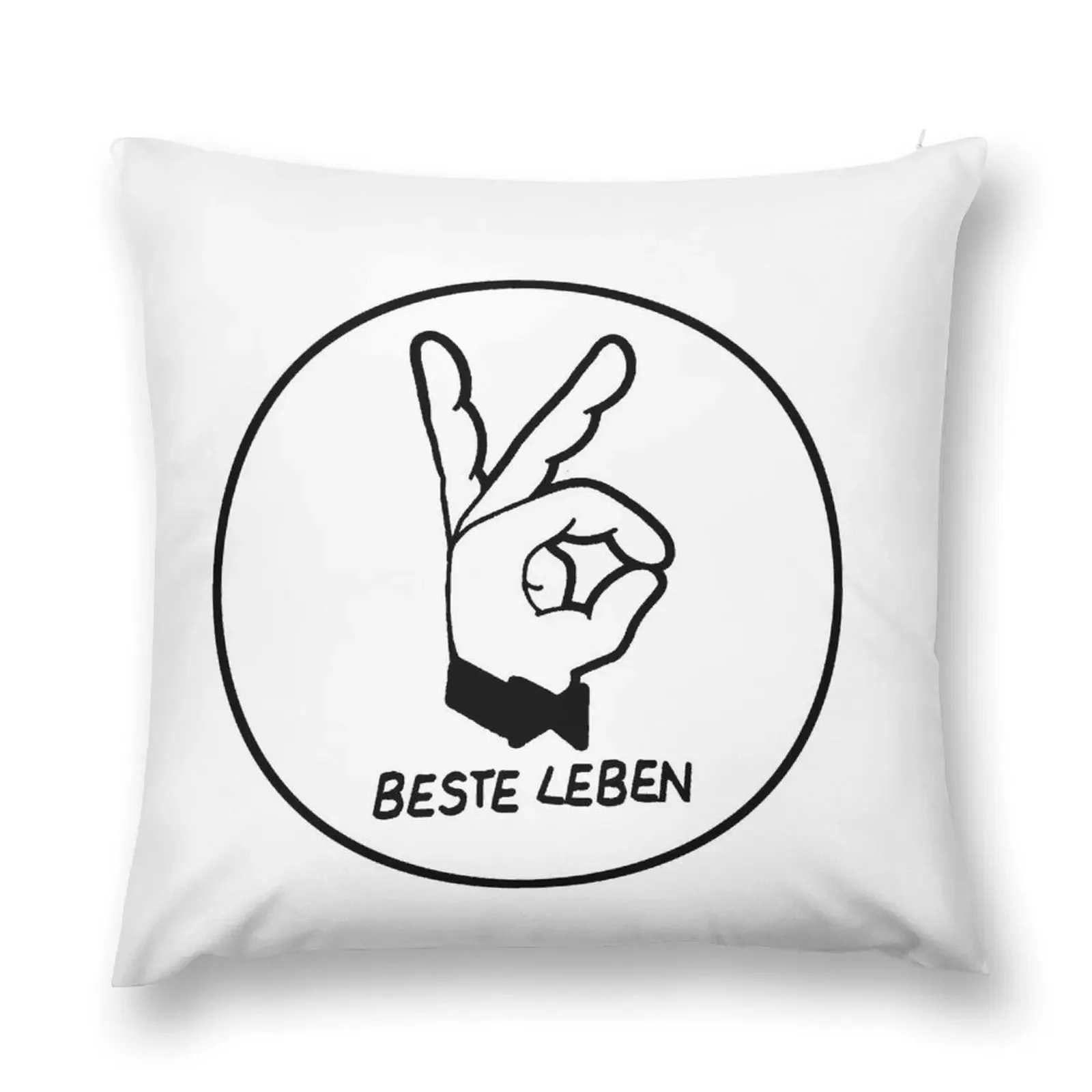 

Beste Leben - Bonez MC (Border) Throw Pillow Cushions For Sofa Sofa Cushions Cover christmas supplies pillow