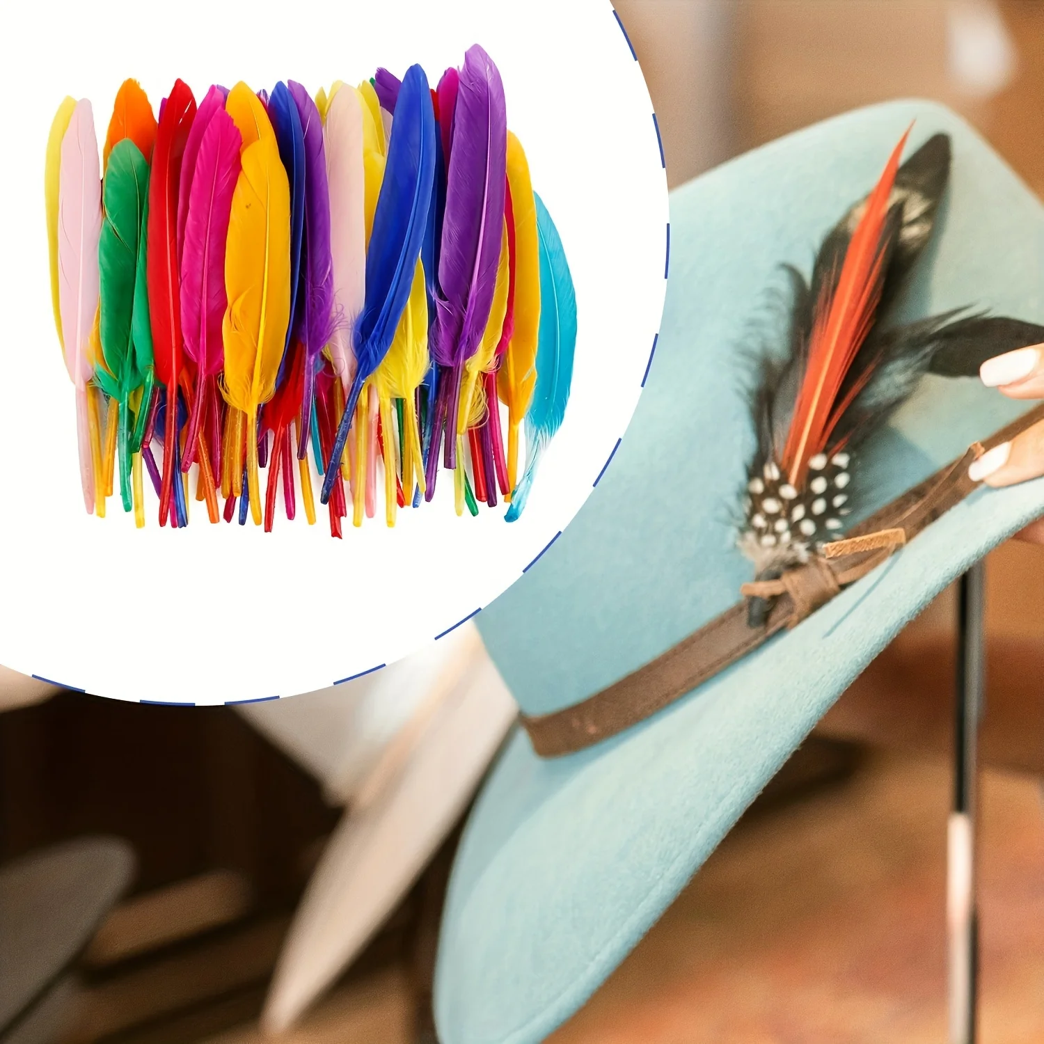 50 قطعة ريش أوزة أحمر وردي لديكور الزفاف، أزياء حفلات الهالوين وأعياد الميلاد، مستلزمات ريش يدوية لتزيين المنزل #4