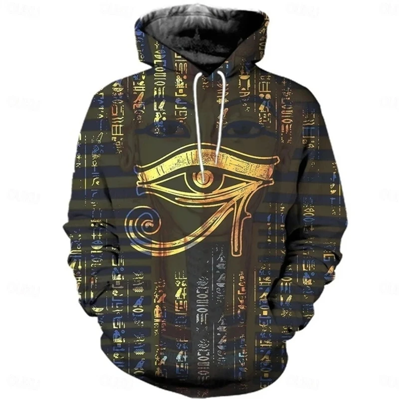 3D Printed Ancient Egypt Style Hoodie For Men Women Clothing Unisex Vintage Sweatshirts Cool Designs Hoodies Pullovers Kids Tops