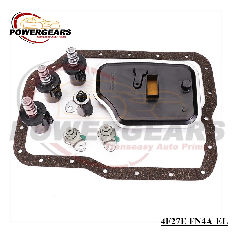 

4F27E FN4A-EL Transmission Solenoid Solenoids Kit With Filter Kit Suit For 99-UP Ford Mazda