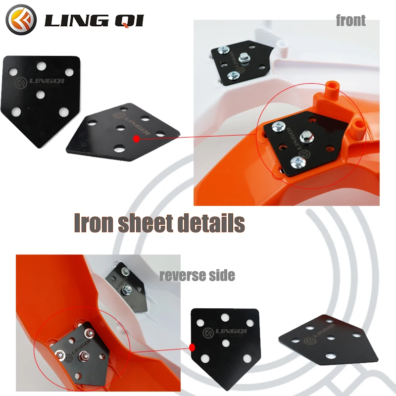 Electric Motorcycle Upgrades Second Front Mudguard Plastic Kit For  Light Bee X Dirt Bike Motocross