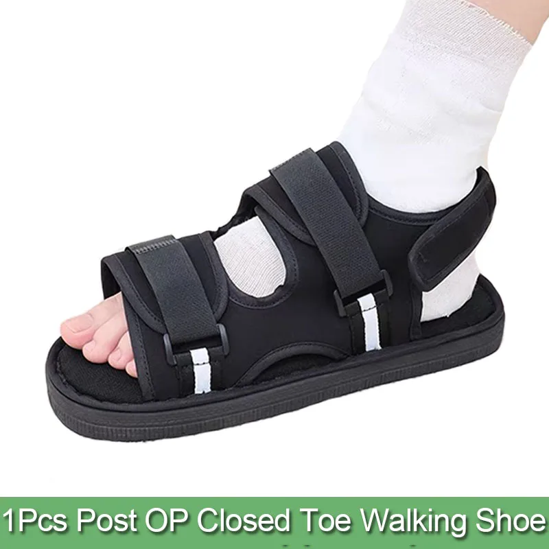 

Adjustable Post OP Closed Toe Walking Shoe Toe Orthopedic Support Brace Versatile Foot Orthosis Plantar Splint Brace