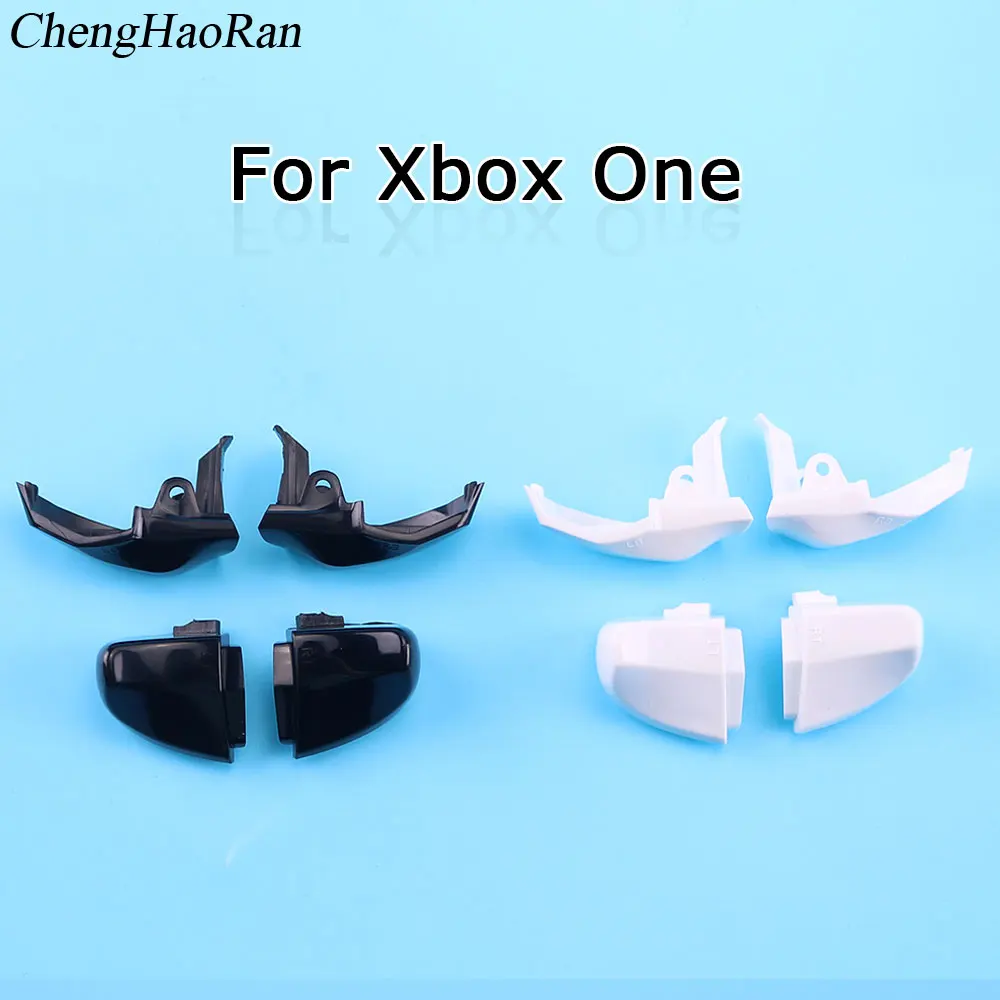 

ChengHaoRan 1 piece Black & White Plastic For Xbox One Controller RB LB LT RT Bumper Full Button Set