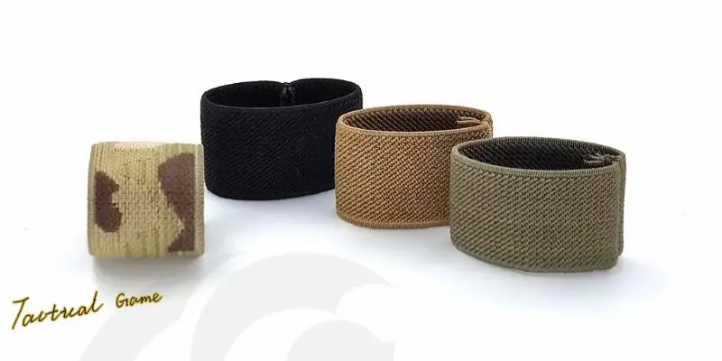 Garde-boucle de ceinture en bande élastique, gadgets de stockage de camping en plein air, 20mm, 25mm, 38mm, 50mm, 5 pièces