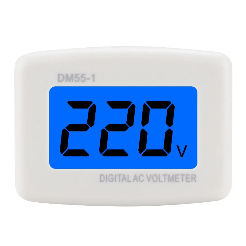 

DM55-1 LCD digital AC digital display voltage display voltmeter AC220V110V voltage test plug