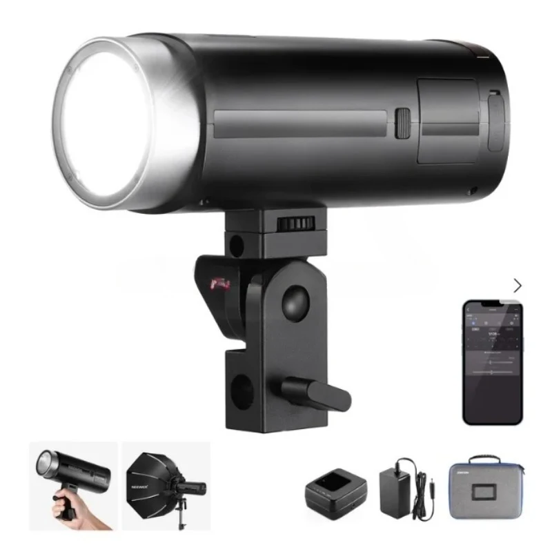 NEEWER Q200 200Ws  Outdoor Flash Practical App Control Built‑in Cooling Fans Stable Performance Photography Hardware Accessories