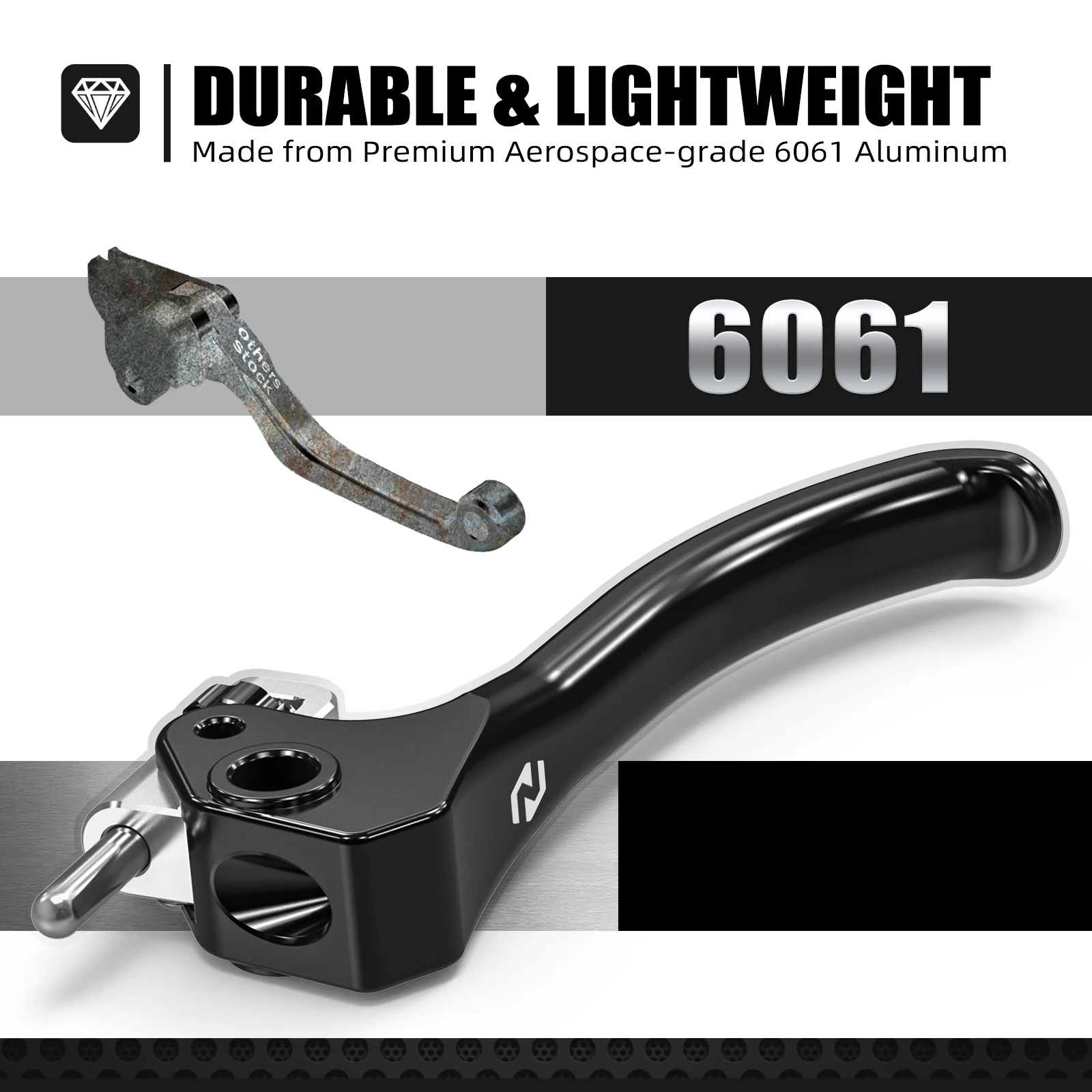 NICECNC Osłona zbiorniczka płynu hamulcowego i sprzęgła przedniego hamulca oraz krótka dźwignia sprzęgła i hamulca do Husqvarna TE 300 2022-2024, TE250, FE 450, FE501