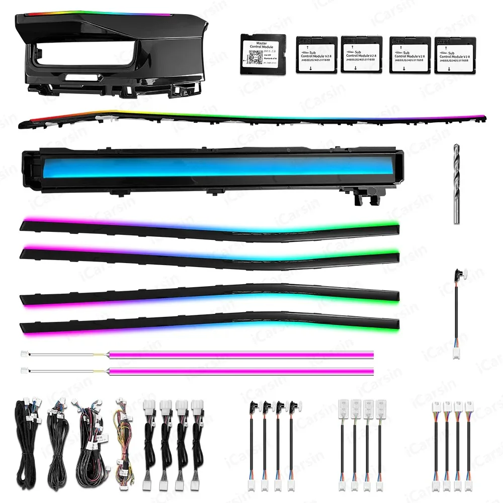 

Upgrade 256 Colors Symphony Led Car Interior Ambient Lighting for Honda Accord 11th Gen 2023-2025 Atmosphere Strip Accessories