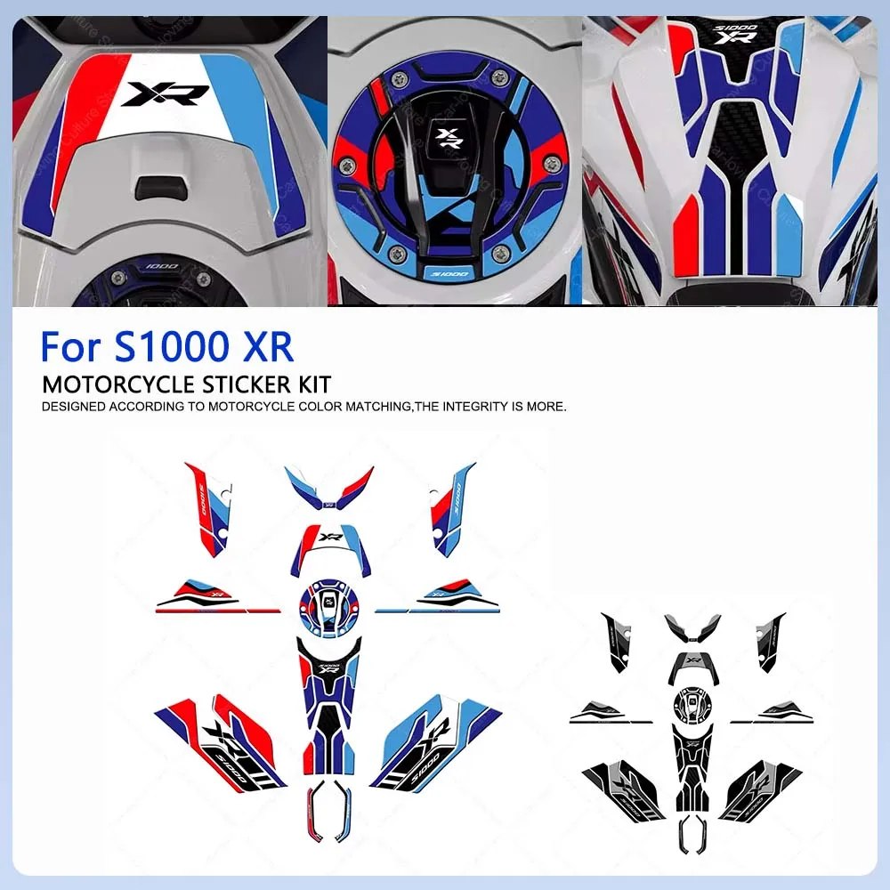 

For S 1000 XR s1000 XR 3D Resin Sticker Waterproof Anti Scratch Fuel Tank Pad Motorcycle Full Body Protection Decals Kit