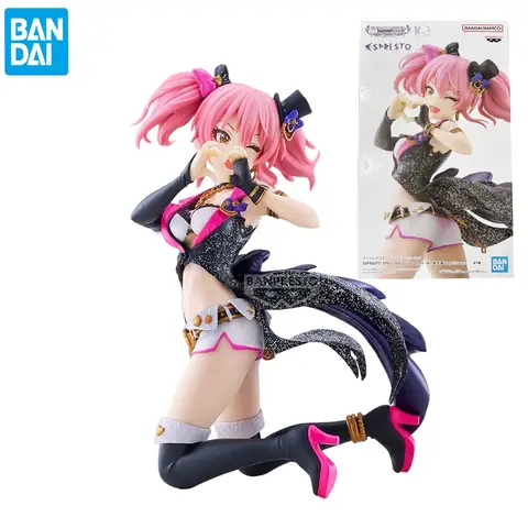 BANDAI Anime THE IDOLM@STER CINDERELLA GIRLS ESPRESTO-Effect and glitter dress-MIKA JOUGASAKI Repaint ver. Action Figure Toys