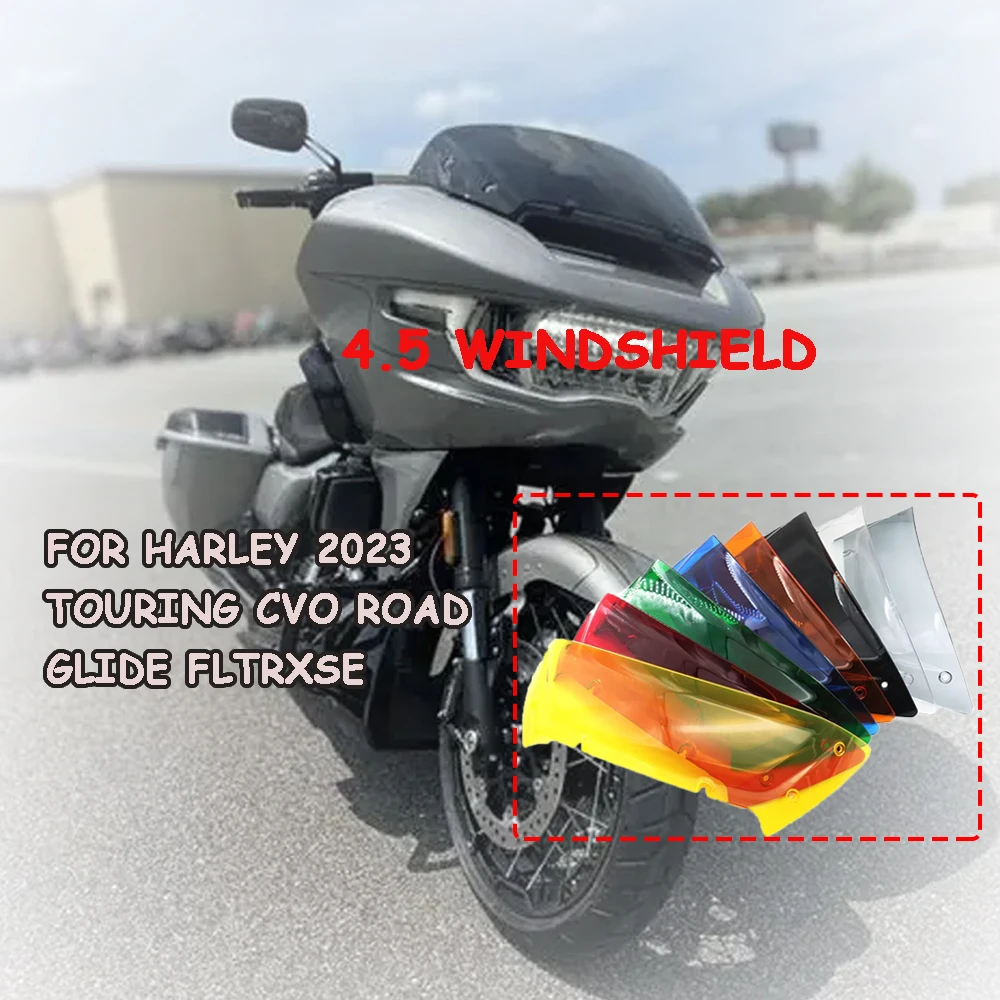 

Motorcycle front 4.5 inches suitable for Harley 2023 2024 CVO Road Glide FLTRXSE eight color windshield decoration
