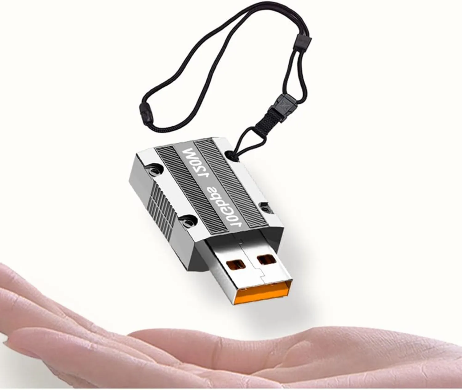Адаптер USB C «мама» на USB «папа», 10 Гбит/с, двусторонний адаптер USB A типа C из цинкового сплава с высокоскоростной передачей данных 10 Гбит/с