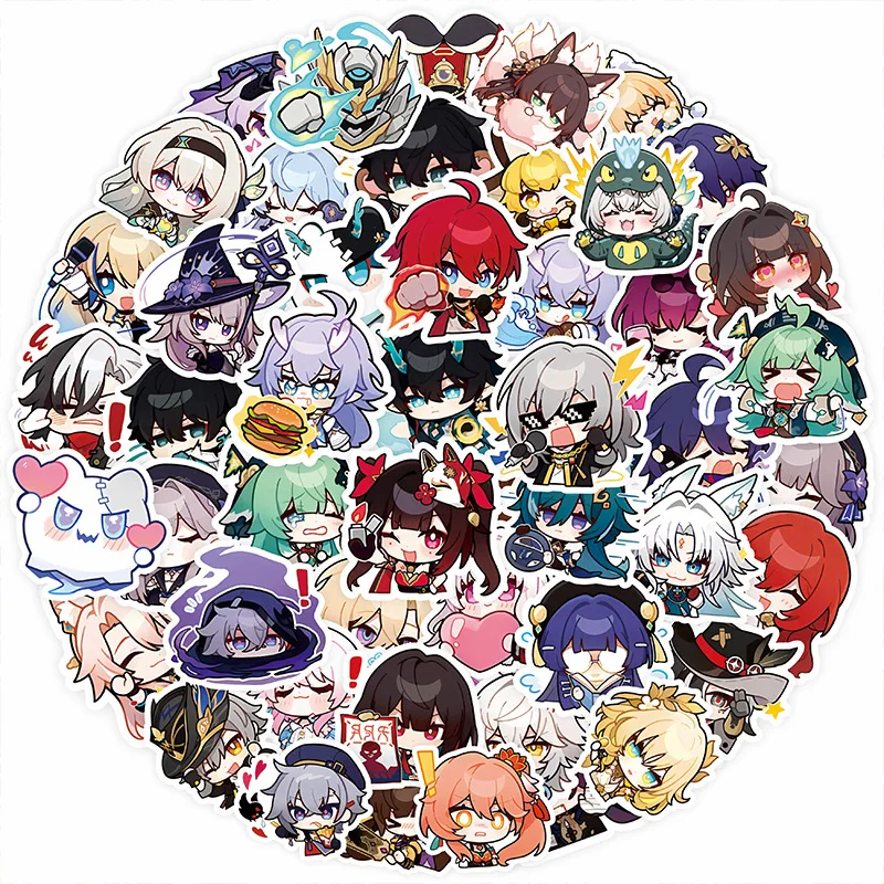 100 قطعة هونكاي: ستار السكك الحديدية ملصقات أنيمي لعبة الكرتون الشارات ملصق الاطفال لعب DIY بها بنفسك حقيبة الهاتف الغيتار المحمول دراجة نارية #2