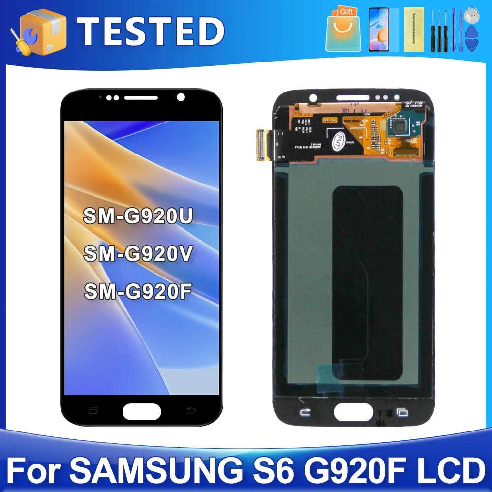 5.1''S6 For Samsung For G9200 G920 G920F LCD Display Touch Screen Digitizer Assembly Replacement