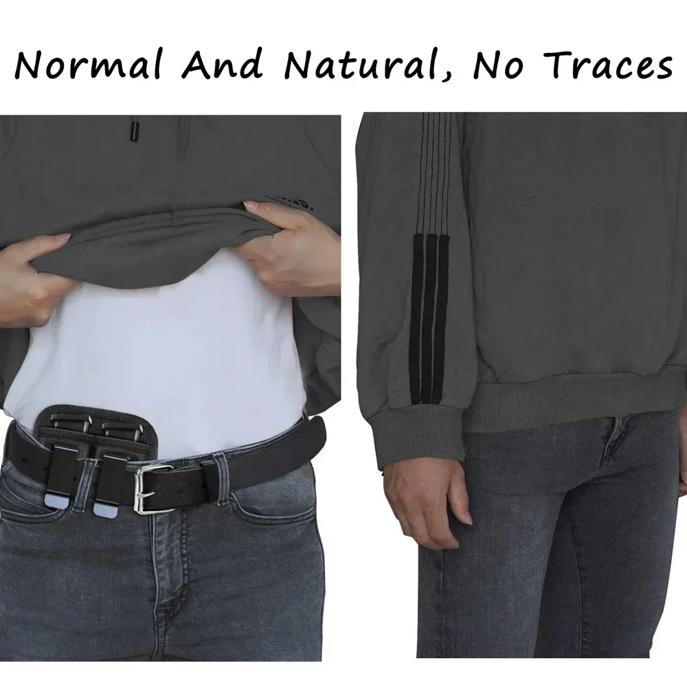 Tactical Nylon Magazine Pouch Holster Pistol 9mm Concealed Carry Mag Case with Clip Glock 19 21 Beretta 92 Handgun Mag Pouch