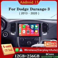 Reproductor de vídeo Multimedia de Radio de coche Android 15 para Dodge Durango 3 WD 2013 - 2020 navegación GPS No 2din 2 din dvd 4G Carplay