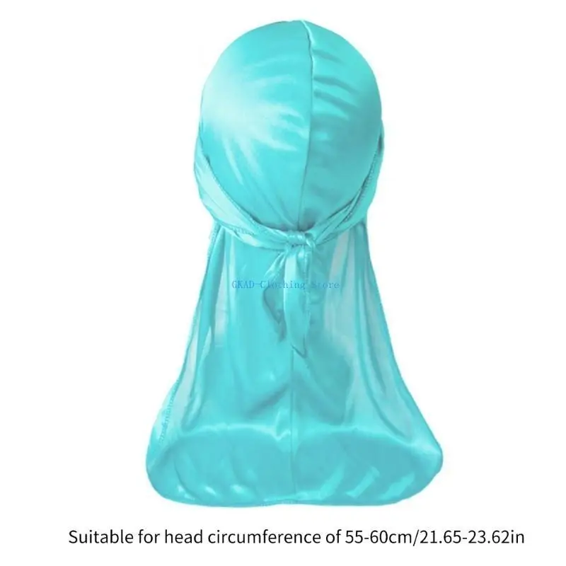 N0PE Đuôi Dài Durag Headwrap Nắp Dành Cho Nữ Durag Đầu Quấn Nhanh Khô Mũ Turban Cho Dreadlocks Nhiều Kiểu Tóc