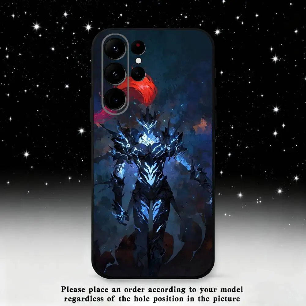 حافظة هاتف أنيمي إيجريس التسوية لهاتف سامسونج S25، S24 Ultra، S20، S30 plus، S22 plus، S23، S30 Ultra 5G غلاف أسود من السيليكون #2