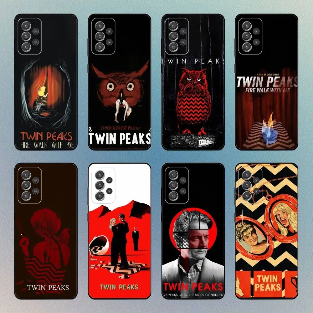 

Twin P-Peaks Fire Walk With Me Phone Case For Samsung S25,S24,S21,S22,S23,S30,Ultra,S20 Black Soft Case