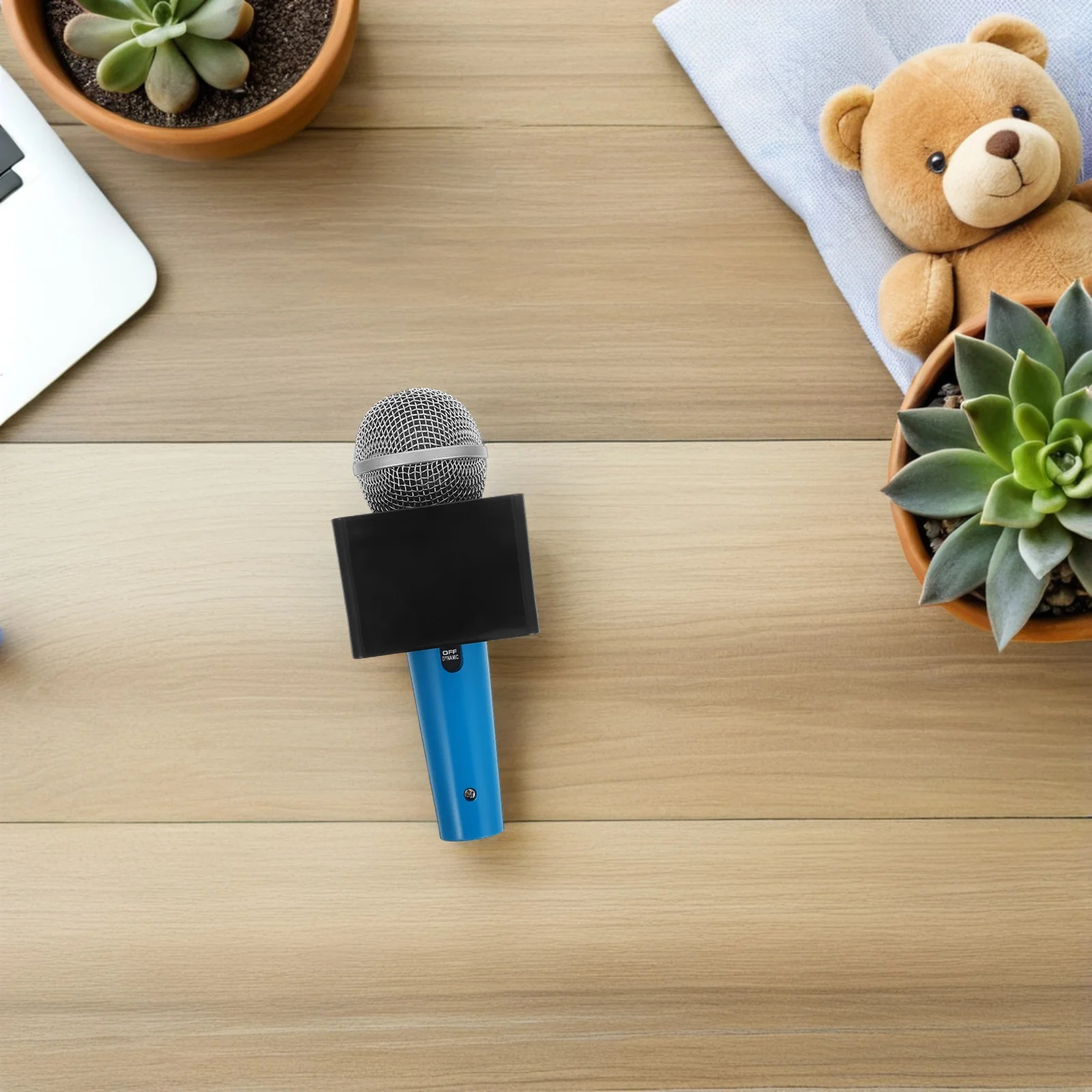 

Simulated Microphone Props Pretend Toy Kids Role Play Fake for Stage Performances Interview Fun