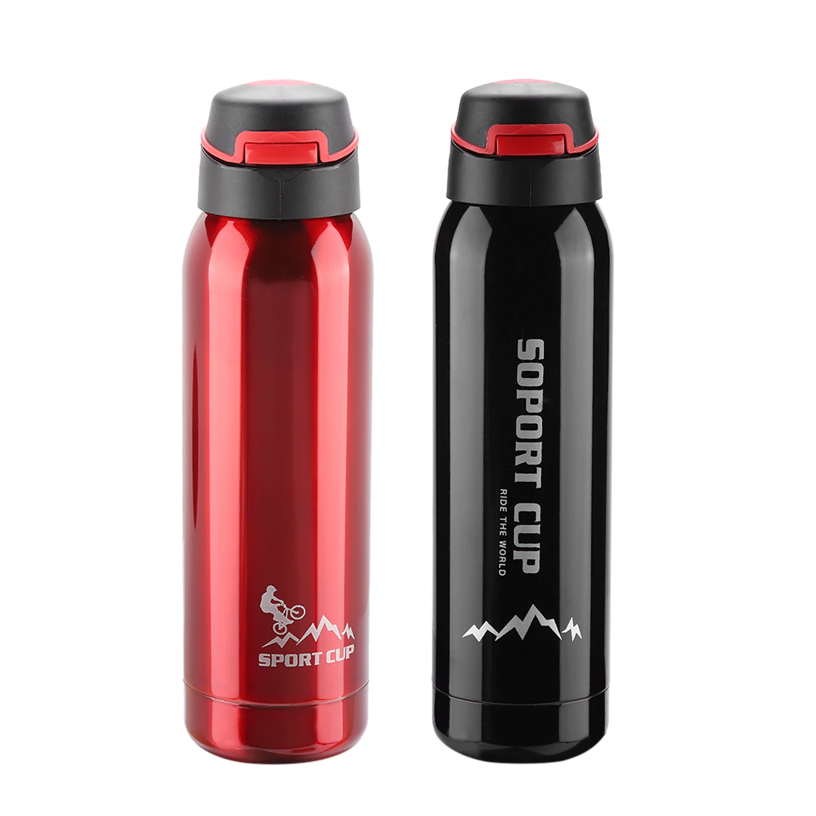 

Thermos Cup, Insulated Stainless Steel Water Bottle, 500ml Stainless Steel Vacuum Insulated Mug with Straw for Travel Outdoors