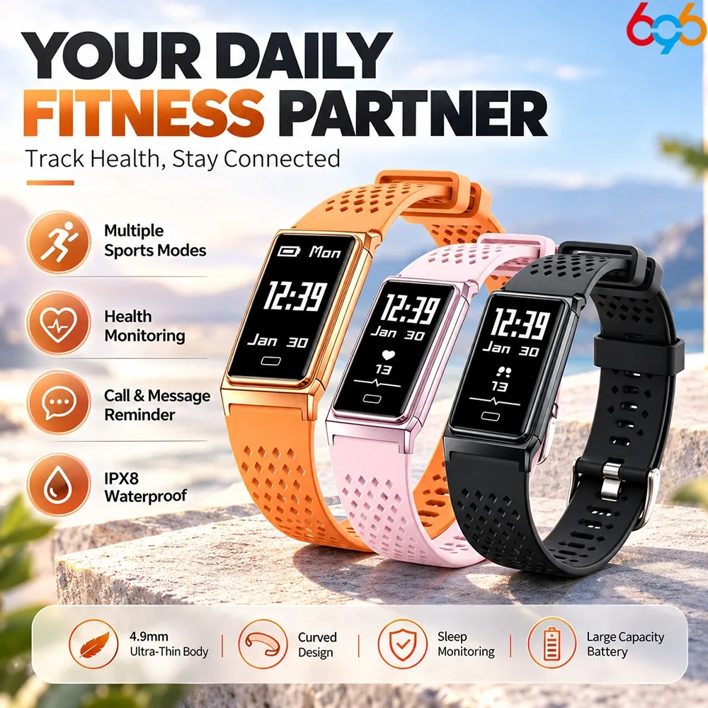 Ultra-Slim Smartwatch  Multi-Sport Modes  Sleep & Physiological Tracking  Family Health Data Sharing  Waterproof Health Monito