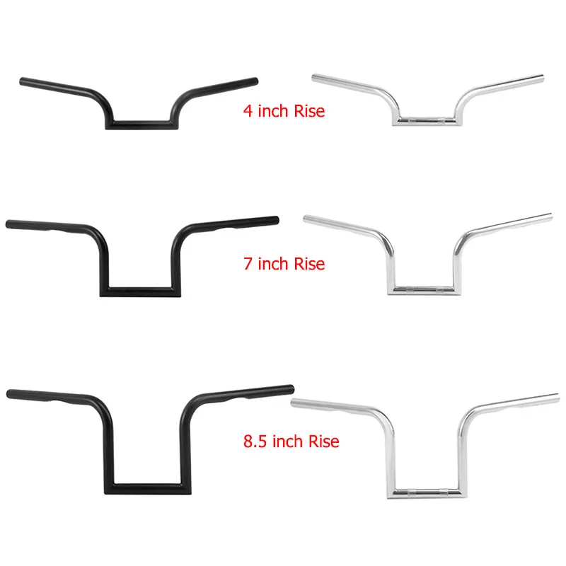 

Руль мотоцикла 4 дюйма 7 дюймов 8,5 дюйма с подъемом 1 дюйм для Harley Sportster XL883 Forty-Eight 2007-2014 гг.