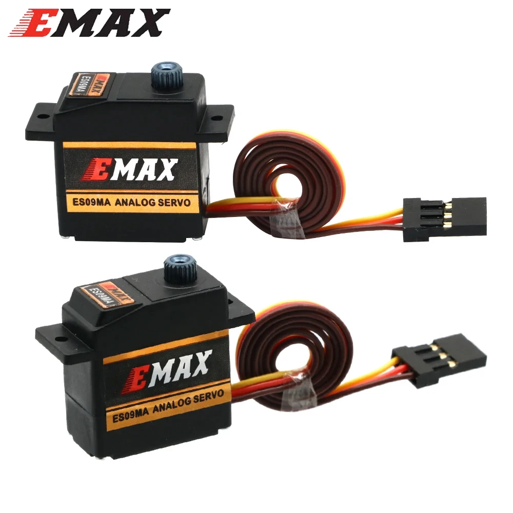 Emax ES09MA 4.8-6.0V Metal Gear Analog Swash Servo Compatible With Futaba JR For 450 Helicopter Tail Airplane Accessories