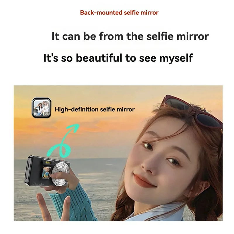 JABS-子供用デジタルカメラ HD ビデオ 4K 30Fps 2000Mah 長時間録画レコーダー フィルライト OTG 機能