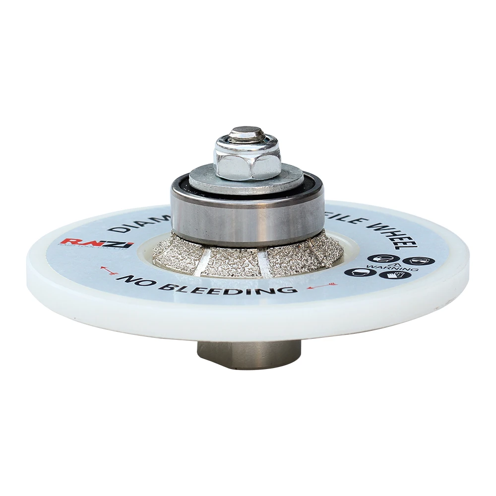 B20 Vacuum Brazed Diamond Hand Profile Wheel Use for Granite, Marble,  Quartz Engineered  Stone, Porcelain  Ceramic Tiles