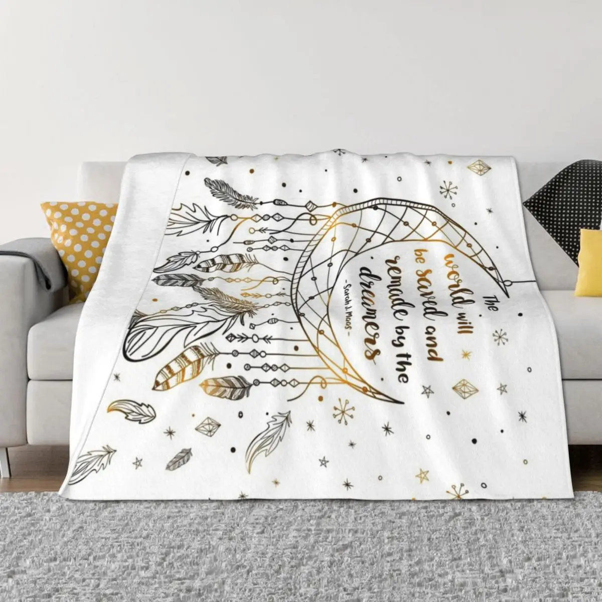 

The world will be saved Throw Blanket Personalized Gift Vintage cosplay anime Sofa Throw Blankets