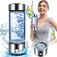 420ml Hydrogen Rich Water Cup Portable Hydrogen Rich Water Bottle Hydrogen Water Generator Antioxidant Titanium Filter