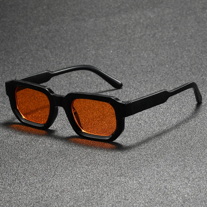 قطعة واحدة من النظارات الشمسية ذات الإطار الصغير، نظارات شمسية نسائية ضيقة وأنيقة، طراز جميل، لوحة ألوان الدوبامين